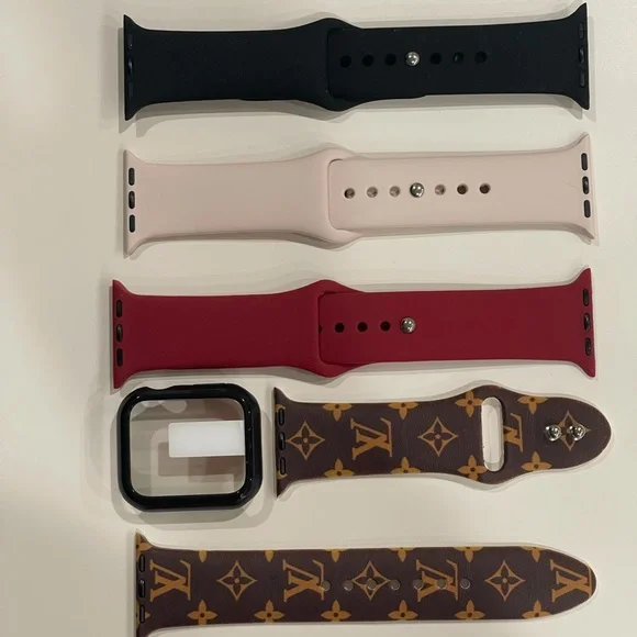 4 Bands plus Case Cover-  Fits All Series Bands for iWatch 38/40mm 42/44… - Picture 2 of 4